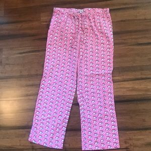 Vineyard Vines Holiday lounge pants in pink